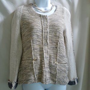 ANTHRO DREW Shabby Chic Cardigan Jacket S Made USA